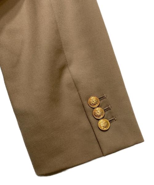 MACPHEE（マカフィー）MACPHEE (マカフィー) ウールギャバジン ダブルブレストジャケット ベージュ サイズ:36の古着・服飾アイテム