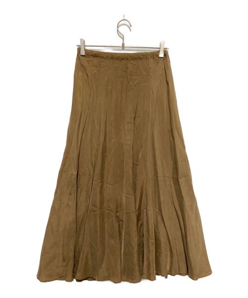 Plage（プラージュ）Plage (プラージュ) Washable Fibril ロングスカート ブラウン サイズ:36の古着・服飾アイテム