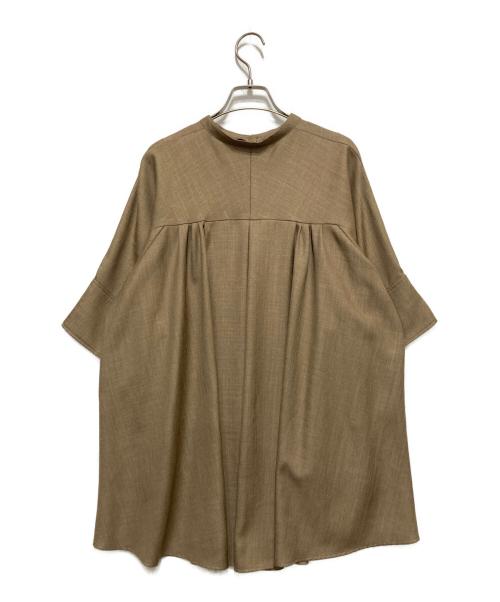 ADORE（アドーア）ADORE (アドーア) カレンダーストレッチブラウス ブラウン サイズ:38の古着・服飾アイテム