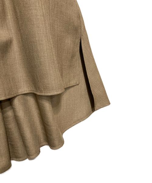 ADORE（アドーア）ADORE (アドーア) カレンダーストレッチブラウス ブラウン サイズ:38の古着・服飾アイテム