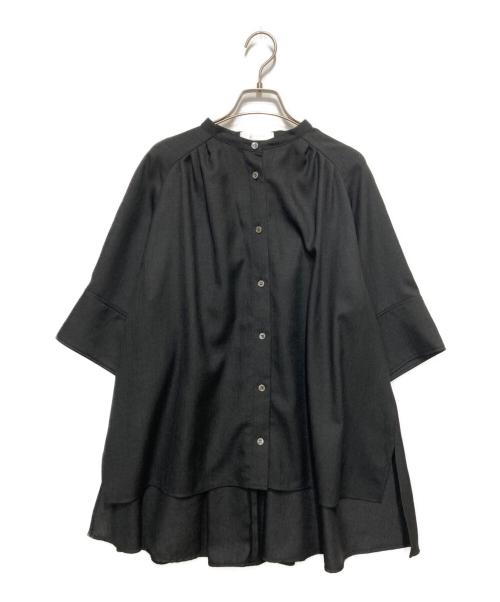 ADORE（アドーア）ADORE (アドーア) カレンダーストレッチブラウス ブラック サイズ:38の古着・服飾アイテム