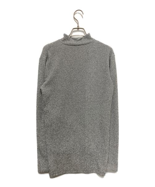 ADORE（アドーア）ADORE (アドーア) シャイニーニットジャガードハイネックカットソー グレー サイズ:38の古着・服飾アイテム