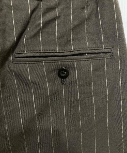 Ujoh（ウジョー）Ujoh (ウジョー) Tape-Belt Wide PNT　テープベルト ワイド パンツ ブラウン サイズ:2の古着・服飾アイテム