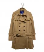 BURBERRY BLUE LABELバーバリー ブルー レーベル）の古着「メタル釦ウールトレンチコート」｜ベージュ