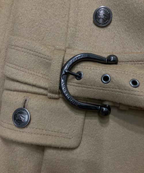 BURBERRY BLUE LABEL（バーバリー ブルー レーベル）BURBERRY BLUE LABEL (バーバリー ブルー レーベル) メタル釦ウールトレンチコート ベージュ サイズ:38の古着・服飾アイテム