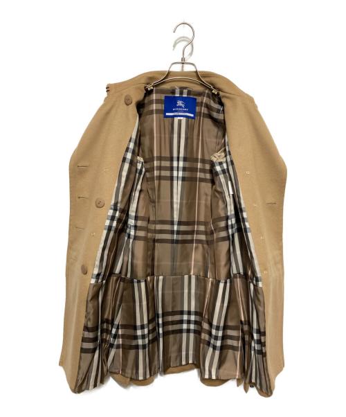 BURBERRY BLUE LABEL（バーバリー ブルー レーベル）BURBERRY BLUE LABEL (バーバリー ブルー レーベル) メタル釦ウールトレンチコート ベージュ サイズ:38の古着・服飾アイテム