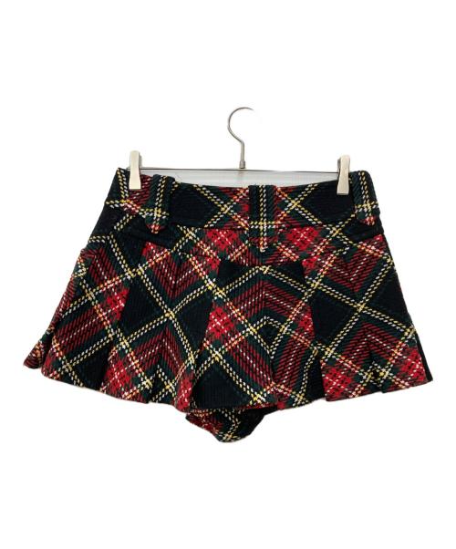 BURBERRY BLUE LABEL（バーバリー ブルー レーベル）BURBERRY BLUE LABEL (バーバリー ブルー レーベル) タータンチェックキュロット レッド サイズ:38の古着・服飾アイテム