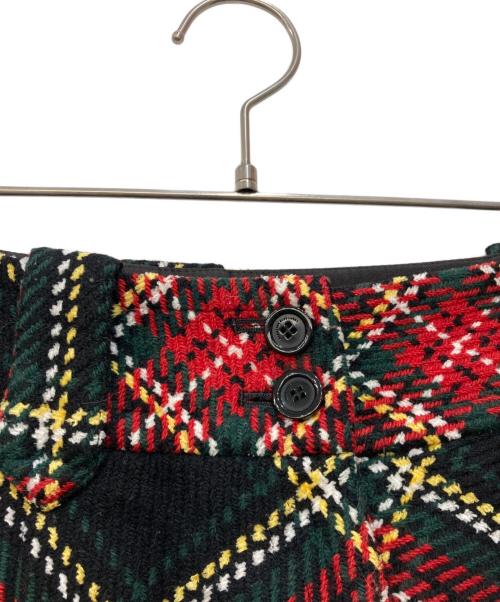 BURBERRY BLUE LABEL（バーバリー ブルー レーベル）BURBERRY BLUE LABEL (バーバリー ブルー レーベル) タータンチェックキュロット レッド サイズ:38の古着・服飾アイテム