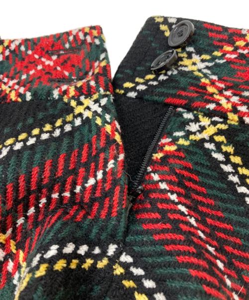 BURBERRY BLUE LABEL（バーバリー ブルー レーベル）BURBERRY BLUE LABEL (バーバリー ブルー レーベル) タータンチェックキュロット レッド サイズ:38の古着・服飾アイテム