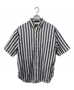 【美品】Engineered Garments ストライプシャツ M 紺 中古・古着通販】Engineered Garments (エンジニアド ガーメンツ