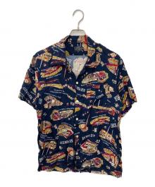 SCHOTT BROS.（ショット）の古着「アロハシャツ」｜ネイビー