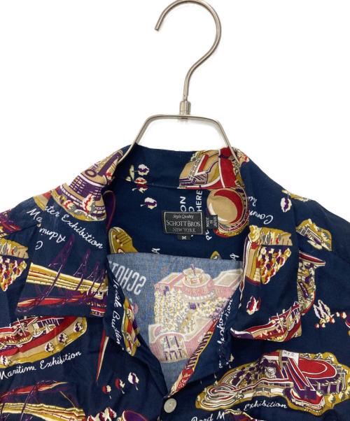 SCHOTT BROS.（ショット）SCHOTT BROS. (ショット) アロハシャツ ネイビー サイズ:Ｍの古着・服飾アイテム