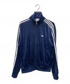 adidasアディダス）の古着「FB TT ベロア トラックトップ」｜ネイビー