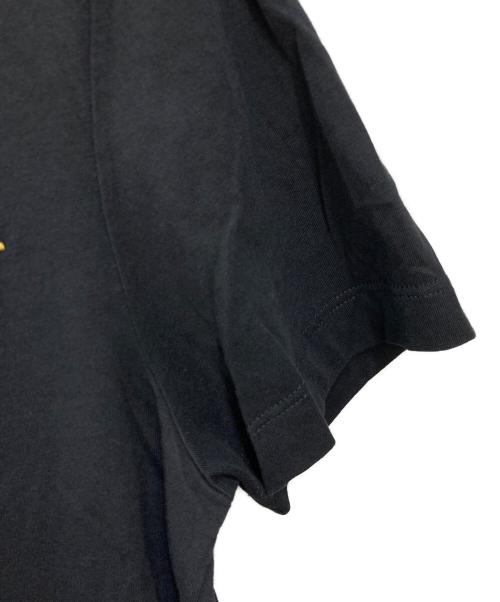 VERSACE（ヴェルサーチェ）VERSACE (ヴェルサーチェ) 刺繍ロゴTシャツ ブラック サイズ:Ｍ　180/92Aの古着・服飾アイテム