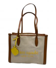 Kate Spade（ケイトスペード）の古着「キャンバストートバッグ」｜アイボリー