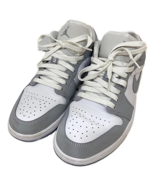 NIKE（ナイキ）NIKE (ナイキ) WMNS AIR JORDAN 1 LOW WHITE/WOLF GREY-ALUM サイズ:26.5の古着・服飾アイテム