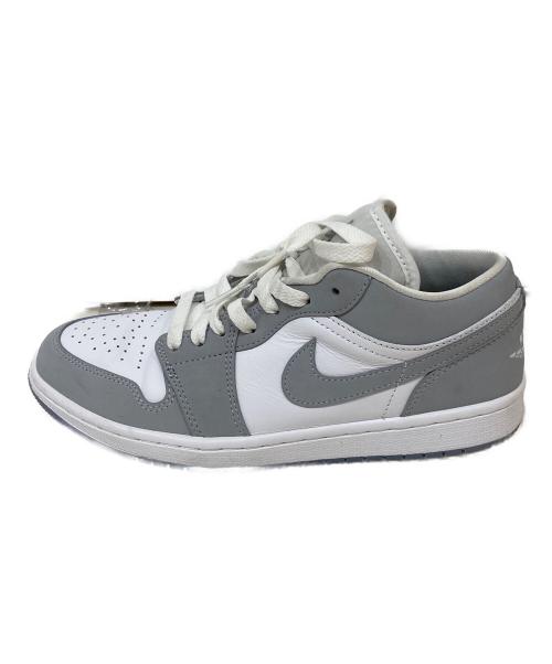 NIKE（ナイキ）NIKE (ナイキ) WMNS AIR JORDAN 1 LOW WHITE/WOLF GREY-ALUM サイズ:26.5の古着・服飾アイテム