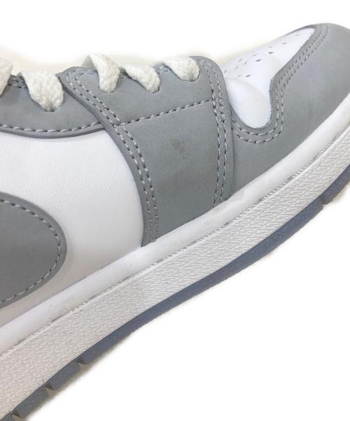 NIKE（ナイキ）NIKE (ナイキ) WMNS AIR JORDAN 1 LOW WHITE/WOLF GREY-ALUM サイズ:26.5の古着・服飾アイテム