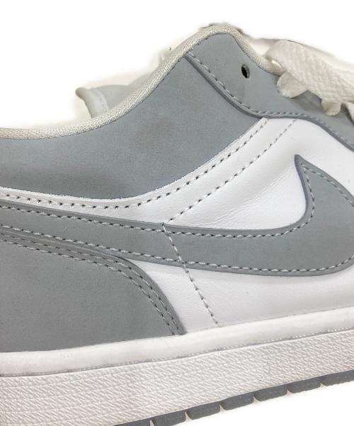 NIKE（ナイキ）NIKE (ナイキ) WMNS AIR JORDAN 1 LOW WHITE/WOLF GREY-ALUM サイズ:26.5の古着・服飾アイテム