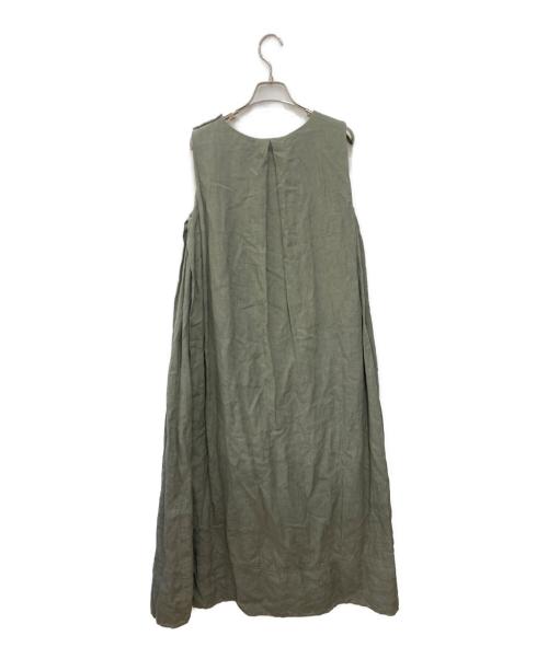 CAVEZA ROSSO（カベサ ロッソ）CAVEZA ROSSO (カベサ ロッソ) ノースリーブワンピース グリーン サイズ:38の古着・服飾アイテム