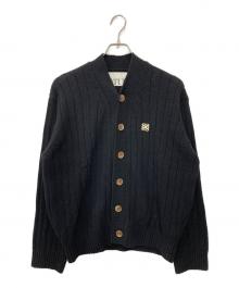 SATUR（セター）の古着「Faro Over Size Boucle Cardigan」｜ブラック