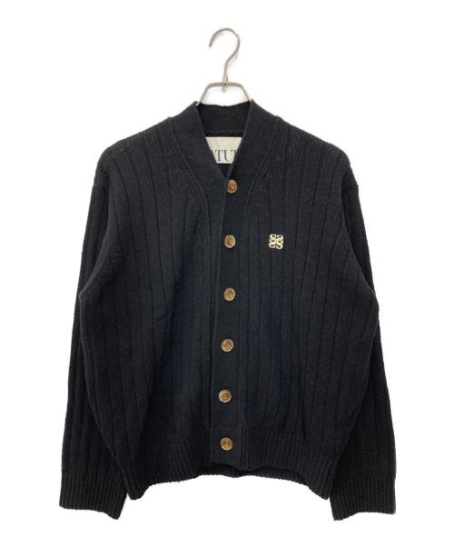 SATUR（セター）SATUR (セター) Faro Over Size Boucle Cardigan ブラック サイズ:Ｌ 未使用品の古着・服飾アイテム