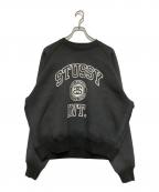 stussyステューシー）の古着「Overlock Varsity Raglan Crew」｜グレー