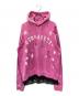 DSQUARED2（ディースクエアード）の古着「Sweater Pink Logo Print Cotton Hoodie」｜ピンク