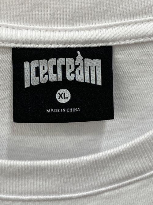 ICE CREAM（アイスクリーム）Ice Cream (アイスクリーム) Running dog logo tee ホワイト サイズ:XLの古着・服飾アイテム