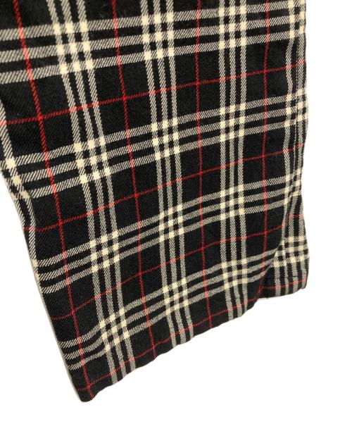 BURBERRY BLUE LABEL（バーバリー ブルー レーベル）BURBERRY BLUE LABEL (バーバリー ブルー レーベル) ノヴァチェックウールパンツ ブラック サイズ:38の古着・服飾アイテム