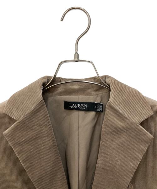 LAUREN RALPH LAUREN（ローレンラルフローレン）LAUREN RALPH LAUREN (ローレンラルフローレン) Bullion Corduroy Blazer ベージュの古着・服飾アイテム