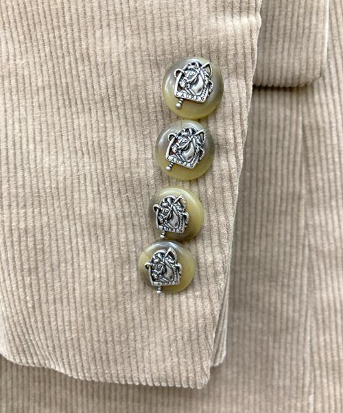 LAUREN RALPH LAUREN（ローレンラルフローレン）LAUREN RALPH LAUREN (ローレンラルフローレン) Bullion Corduroy Blazer ベージュの古着・服飾アイテム