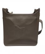 IO PELLE×ear PAPILLONNERイオペレ×イアパピヨネ）の古着「ホースエンボスShoulder Bag」｜ベージュ