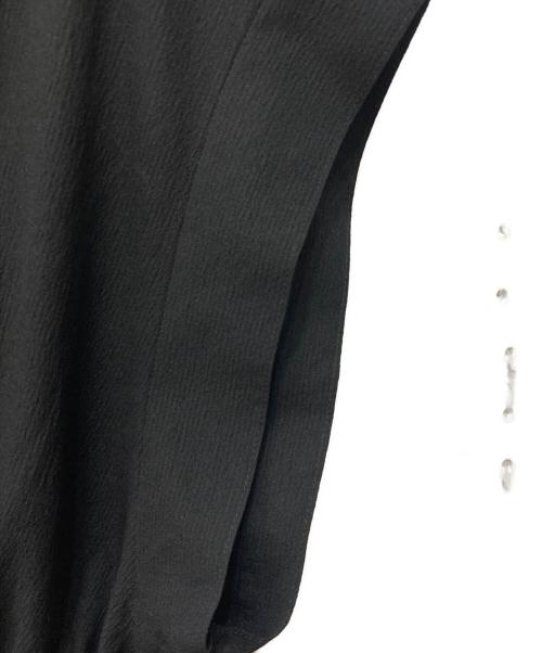 UNFILO（アンフィーロ）UNFILO (アンフィーロ) BREEZEMOVE ウエストドロストワンピース ブラック サイズ:XSの古着・服飾アイテム