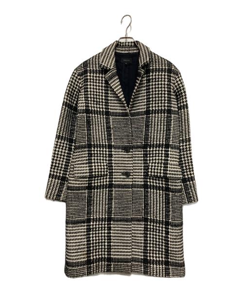 theory（セオリー）theory (セオリー) コート ホワイト×ブラック サイズ:Sの古着・服飾アイテム