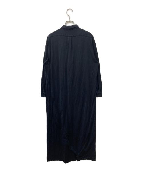 AURALEE（オーラリー）AURALEE (オーラリー) HIGH GAUGE DOUBLE CLOTH LONG SHIRTS ブラックの古着・服飾アイテム