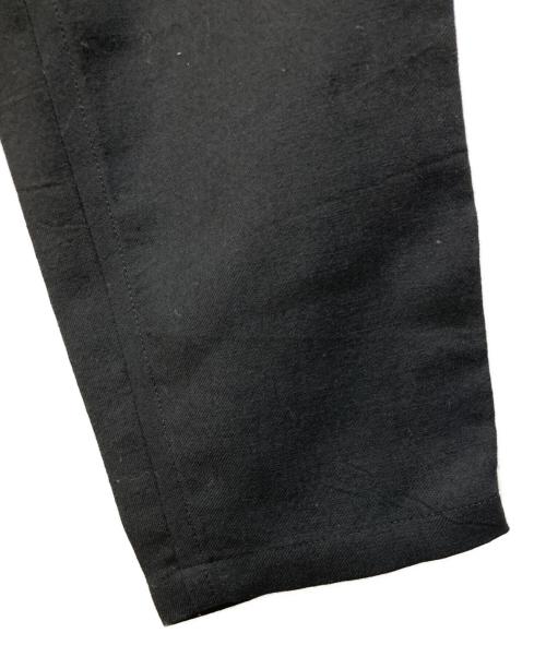 YOHJI YAMAMOTO（ヨウジヤマモト）YOHJI YAMAMOTO (ヨウジヤマモト) イージーウールテーパードパンツ ブラック サイズ:Ｓの古着・服飾アイテム