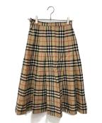 Burberry'sバーバリーズ）の古着「ノヴァチェック柄スカート」｜ベージュ