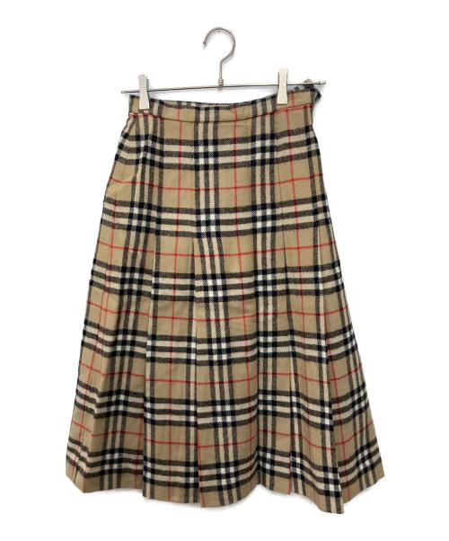 Burberry's（バーバリーズ）Burberry's (バーバリーズ) ノヴァチェック柄スカート ベージュ サイズ:不明　の古着・服飾アイテム