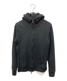 wjk（ダブルジェイケー）の古着「high-neck hood – vintage heavy jeresy」｜ブラック