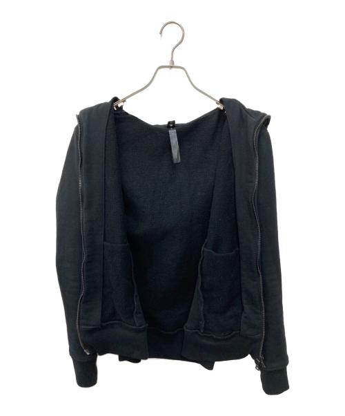 wjk（ダブルジェイケー）wjk (ダブルジェイケー) high-neck hood – vintage heavy jeresy ブラック サイズ:Ｌの古着・服飾アイテム