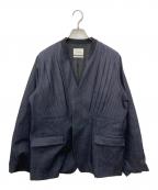 narrilナリル）の古着「Judo-Style No-Collar Jacket」｜インディゴ