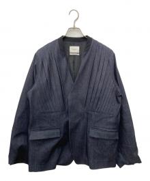 narril（ナリル）の古着「Judo-Style No-Collar Jacket」｜インディゴ