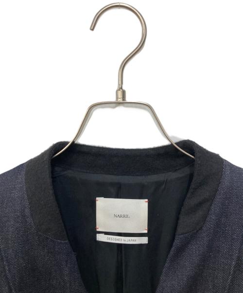 narril（ナリル）narril (ナリル) Judo-Style No-Collar Jacket インディゴ サイズ:１の古着・服飾アイテム
