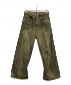 WYM LIDNMウィム バイ リドム）の古着「Twisted Curved Wide Denim」｜インディゴ