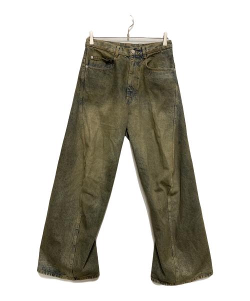 WYM LIDNM（ウィム バイ リドム）WYM LIDNM (ウィム バイ リドム) Twisted Curved Wide Denim インディゴ サイズ:Mの古着・服飾アイテム