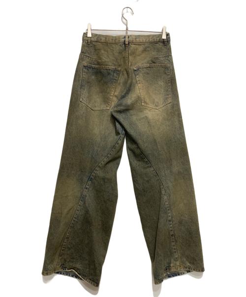 WYM LIDNM（ウィム バイ リドム）WYM LIDNM (ウィム バイ リドム) Twisted Curved Wide Denim インディゴ サイズ:Mの古着・服飾アイテム
