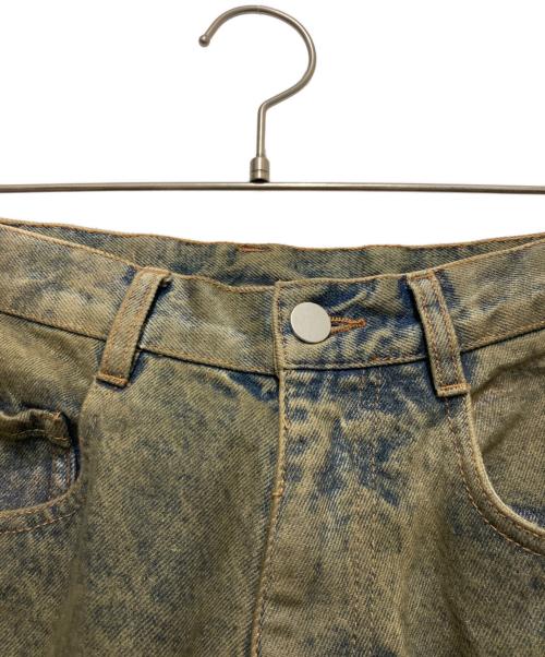 WYM LIDNM（ウィム バイ リドム）WYM LIDNM (ウィム バイ リドム) Twisted Curved Wide Denim インディゴ サイズ:Mの古着・服飾アイテム