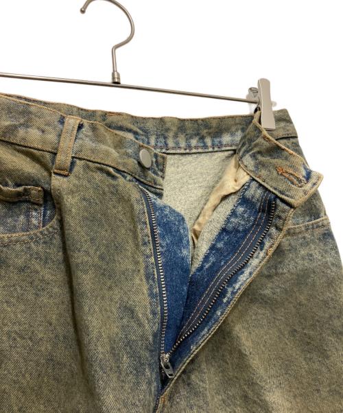 WYM LIDNM（ウィム バイ リドム）WYM LIDNM (ウィム バイ リドム) Twisted Curved Wide Denim インディゴ サイズ:Mの古着・服飾アイテム