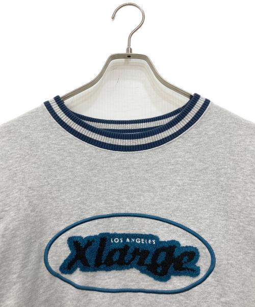 X-LARGE（エクストララージ）X-LARGE (エクストララージ) RETRO CREW NECK SWEAT グレー サイズ:Ｌの古着・服飾アイテム